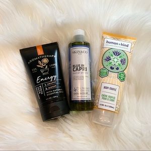 Set of 3 bath and body care. All brand new and have a gift box